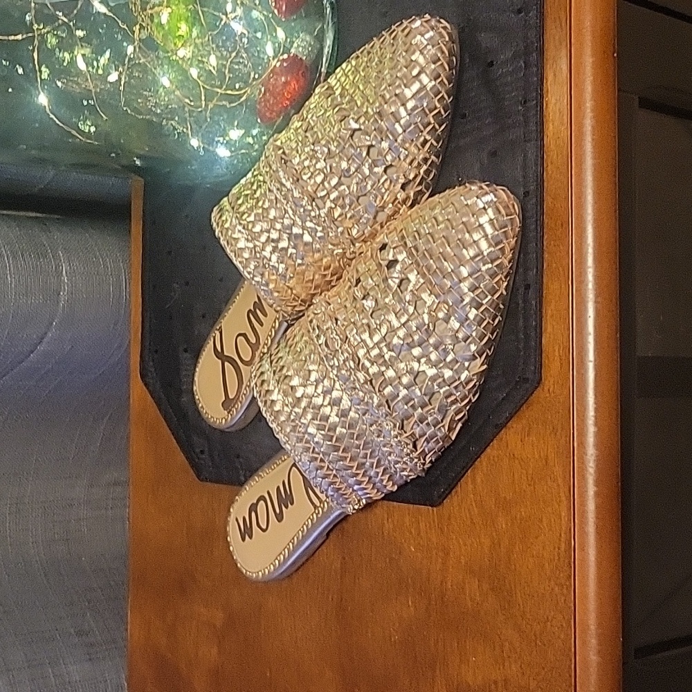 Sam Edelman Gold Natalya Flats SZ 7